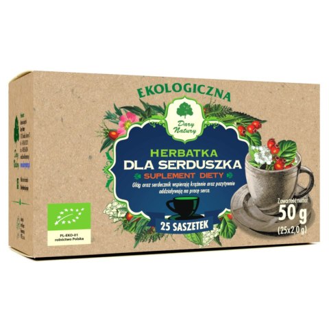 HERBATKA DLA SERDUSZKA BIO (25 x 2 g) 50 g - DARY NATURY DARY NATURY - suplementy BIO