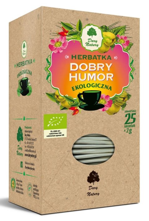 HERBATKA DOBRY HUMOR BIO (25 x 2 g) 50 g - DARY NATURY DARY NATURY - herbatki BIO