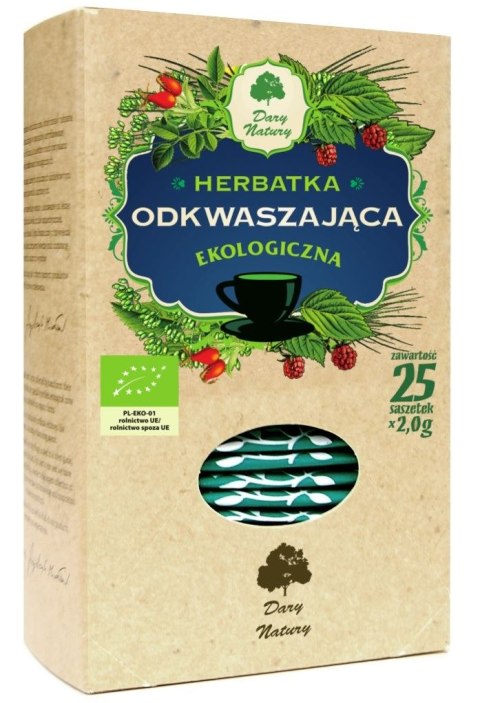 HERBATKA ODKWASZAJĄCA BIO (25 x 2 g) 50 g - DARY NATURY DARY NATURY - herbatki BIO