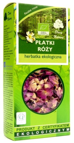 HERBATKA Z PŁATKÓW RÓŻY BIO 20 g - DARY NATURY DARY NATURY - herbatki BIO