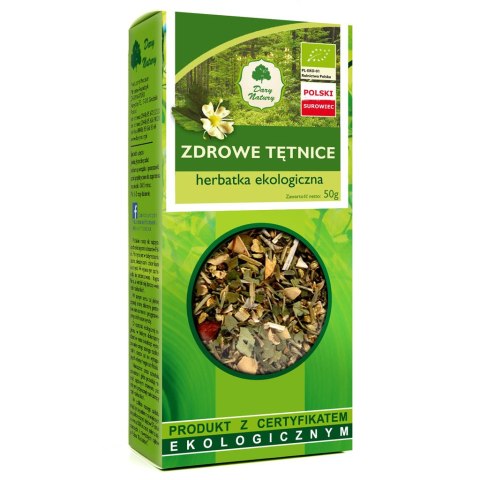 HERBATKA ZDROWE TĘTNICE BIO 50 g - DARY NATURY DARY NATURY - herbatki BIO