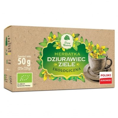 HERBATKA ZIELE DZIURAWCA BIO (25 x 2 g) 50 g - DARY NATURY DARY NATURY - herbatki BIO