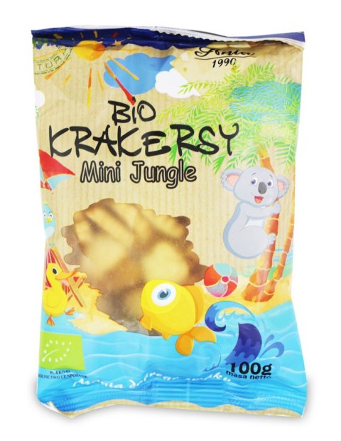 KRAKERSY MINI JUNGLE BIO 100 g - BIO ANIA BIO ANIA (ciastka, muffiny, wafle)