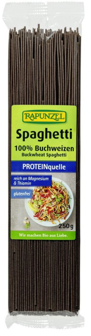 MAKARON (GRYCZANY) SPAGHETTI BEZGLUTENOWY BIO 250 g - RAPUNZEL RAPUNZEL (kremy orzechowe, ketchupy, czekolady)