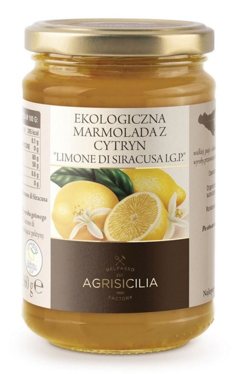 MARMOLADA Z CYTRYN SYCYLIJSKICH BIO 360 g - AGRISICILIA AGRISICILIA (marmolady, krem pistacjowy)