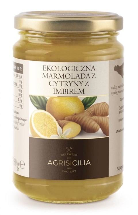 MARMOLADA Z CYTRYN Z IMBIREM BIO 360 g - AGRISICILIA AGRISICILIA (marmolady, krem pistacjowy)