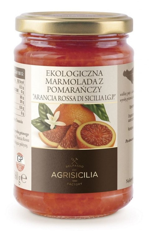 MARMOLADA Z CZERWONYCH POMARAŃCZY BIO 360 g - AGRISICILIA AGRISICILIA (marmolady, krem pistacjowy)