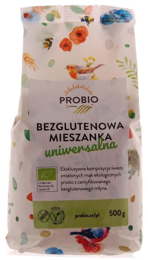 MIESZANKA DO WYPIEKU UNIWERSALNA BEZGLUTENOWA BIO 500 g - PROBIO PROBIO (mieszanki do wypieków, mąki)