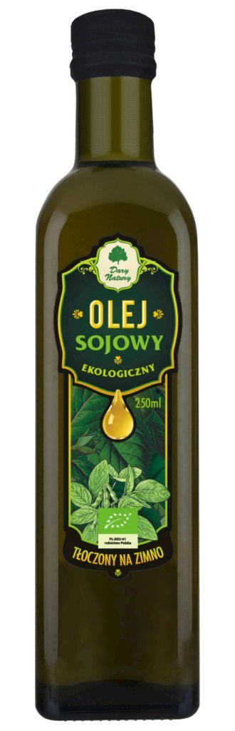 OLEJ SOJOWY TŁOCZONY NA ZIMNO BIO 250 ml - DARY NATURY DARY NATURY - inne BIO