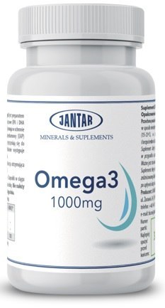 OMEGA-3 (1000 mg) 90 KAPSUŁEK - JANTAR JANTAR (woda i suplementy)