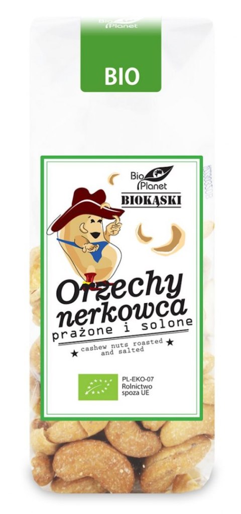 ORZECHY NERKOWCA PRAŻONE I SOLONE BIO 100 g - BIO PLANET BIO PLANET - seria PRZEKĄSKI