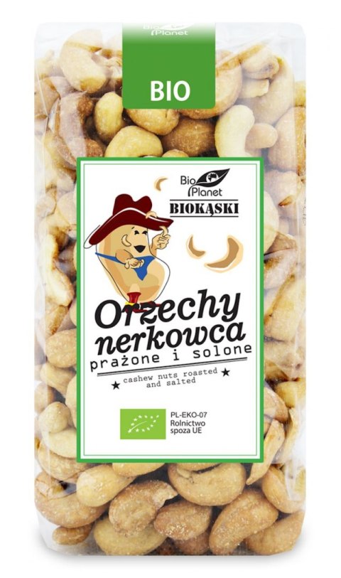 ORZECHY NERKOWCA PRAŻONE I SOLONE BIO 350 g - BIO PLANET BIO PLANET - seria PRZEKĄSKI