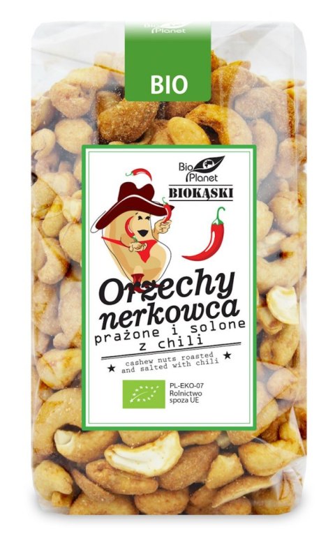 ORZECHY NERKOWCA PRAŻONE I SOLONE Z CHILI BIO 350 g - BIO PLANET BIO PLANET - seria PRZEKĄSKI