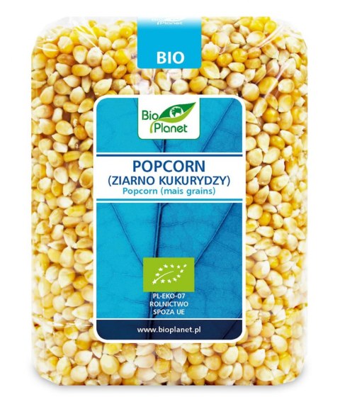 POPCORN (ZIARNO KUKURYDZY) BIO 1 kg - BIO PLANET BIO PLANET - seria NIEBIESKA (ryże, kasze, ziarna)