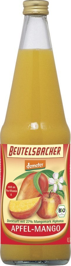 SOK JABŁKO - MANGO DEMETER BIO 700 ml - BEUTELSBACHER BEUTELSBACHER (soki, napoje, ocet jabłkowy)