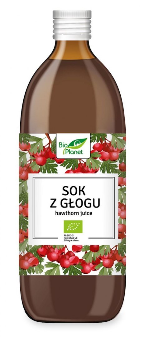 SOK Z GŁOGU BIO 500 ml - BIO PLANET BIO PLANET - seria SOKI