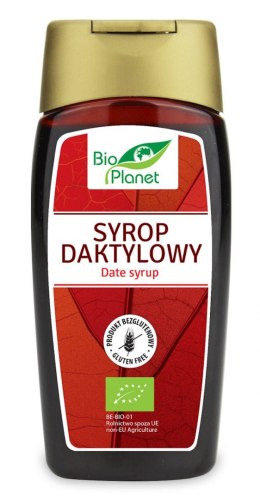 SYROP DAKTYLOWY BEZGLUTENOWY BIO 250 ml (340 g) - BIO PLANET BIO PLANET - seria CZERWONA (cukry, syropy)