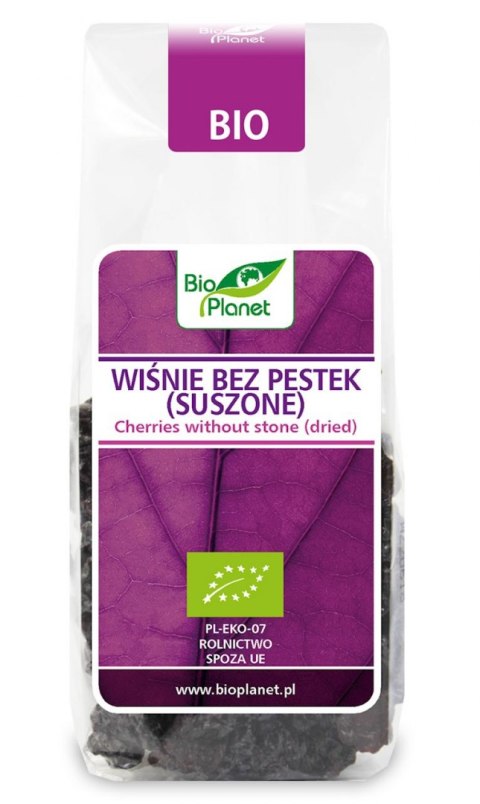 WIŚNIE SUSZONE BIO 100 g - BIO PLANET BIO PLANET - seria FIOLETOWA (owoce suszone)