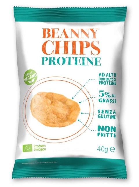 PRAŻYNKI PROTEINOWE Z SOCZEWICY BEZGLUTENOWE BIO 40 g - BEANNY CHIPS BEANNY CHIPS (chrupki)