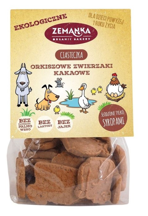 CIASTKA ORKISZOWE Z KAKAO ZWIERZAKI BIO 100 g - ZEMANKA ZEMANKA (ciastka)