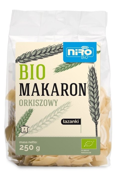 MAKARON (ORKISZOWY) ŁAZANKI BIO 250 g - NIRO NIRO (makarony orkiszowe)