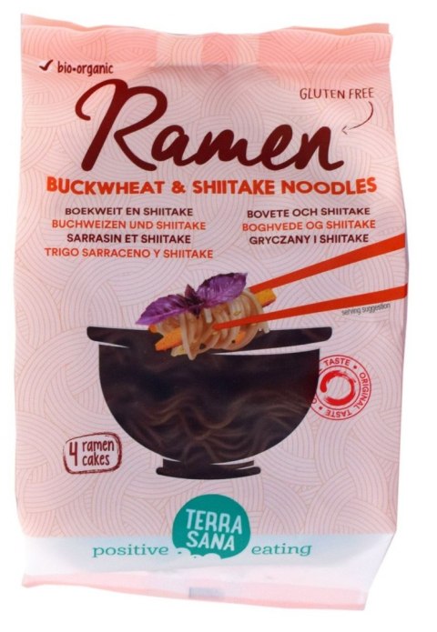 MAKARON (GRYCZANY Z SHIITAKE) RAMEN BEZGLUTENOWY BIO 280 g - TERRASANA TERRASANA (kremy, makarony, sosy sojowe, inne)