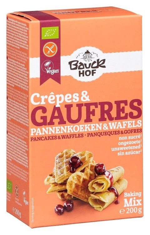 MIESZANKA NA GOFRY I NALEŚNIKI BEZGLUTENOWA BIO 200 g - BAUCK HOF BAUCK HOF (mieszanki do wypieków)