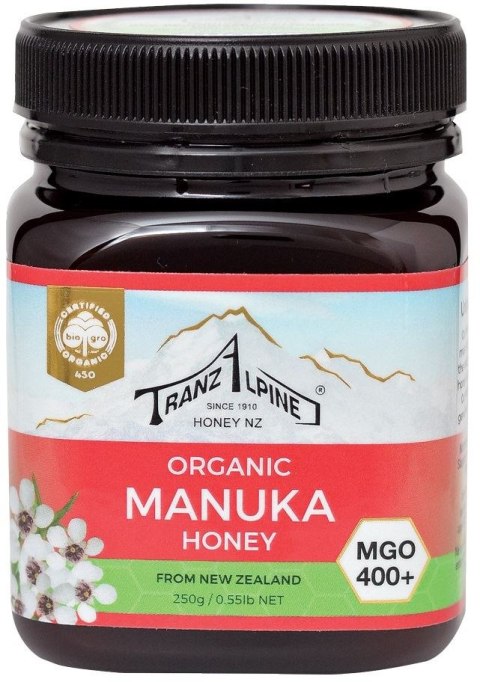 MIÓD MANUKA MGO 400+ BIO 250 g - TRANZALPINE TRANZALPINE (miód manuka)