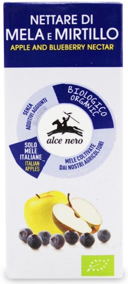 NEKTAR JABŁKOWO - BORÓWKOWY BIO 200 ml - ALCE NERO ALCE NERO (włoskie produkty)