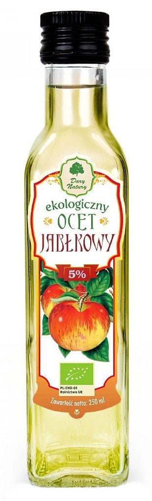 OCET JABŁKOWY 5 % NIEFILTROWANY BIO 250 ml - DARY NATURY DARY NATURY - inne BIO