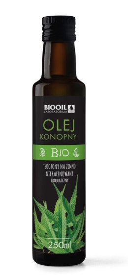 OLEJ Z KONOPI TŁOCZONY NA ZIMNO BIO 250 ml - BIOOIL BIOOIL (oleje i oliwy)