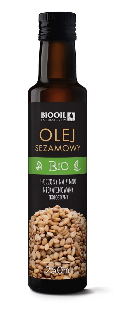 OLEJ SEZAMOWY TŁOCZONY NA ZIMNO BIO 250 ml - BIOOIL BIOOIL (oleje i oliwy)