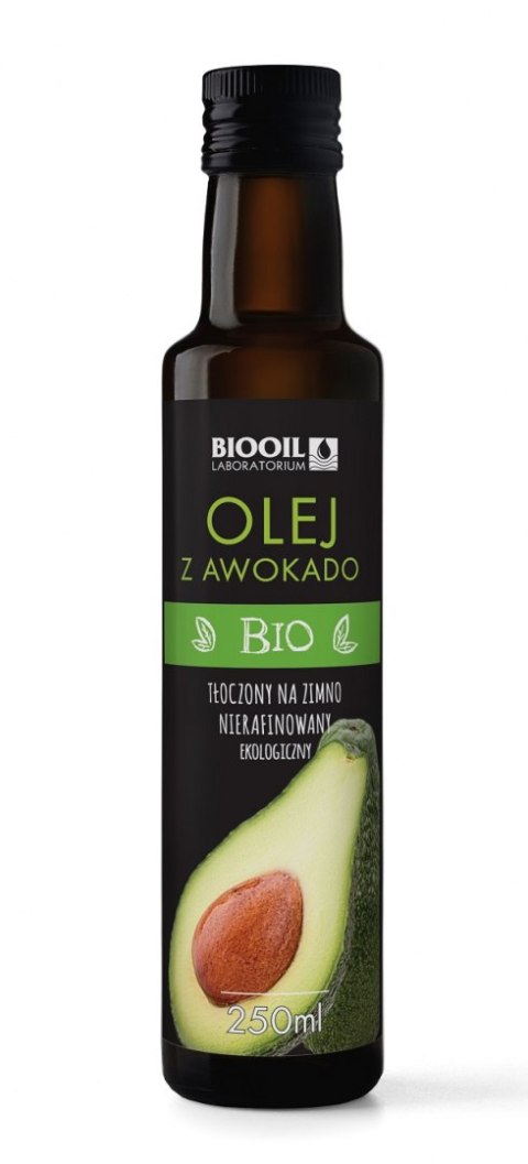 OLEJ Z AWOKADO TŁOCZONY NA ZIMNO BIO 250 ml - BIOOIL BIOOIL (oleje)