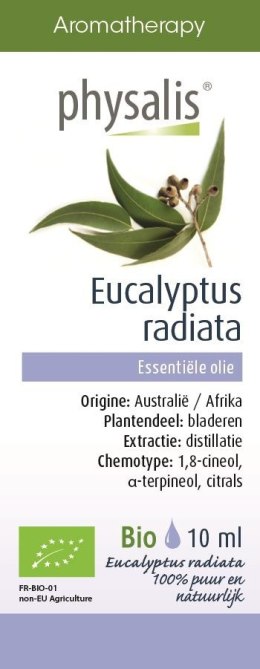 OLEJEK ETERYCZNY EUKALIPTUS AUSTRALIJSKI BIO 10 ml - PHYSALIS PHYSALIS (olejki eteryczne, suplementy)