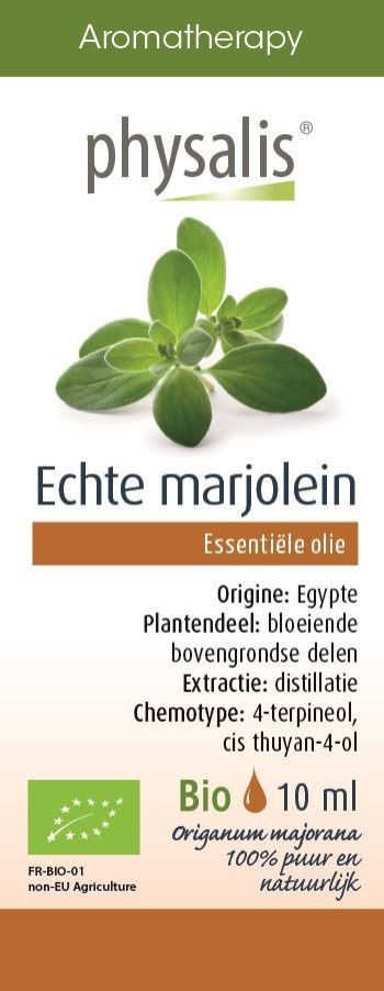 OLEJEK ETERYCZNY MAJERANEK BIO 10 ml - PHYSALIS PHYSALIS (olejki eteryczne, suplementy)