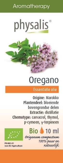 OLEJEK ETERYCZNY OREGANO BIO 10 ml - PHYSALIS PHYSALIS (olejki eteryczne, suplementy)