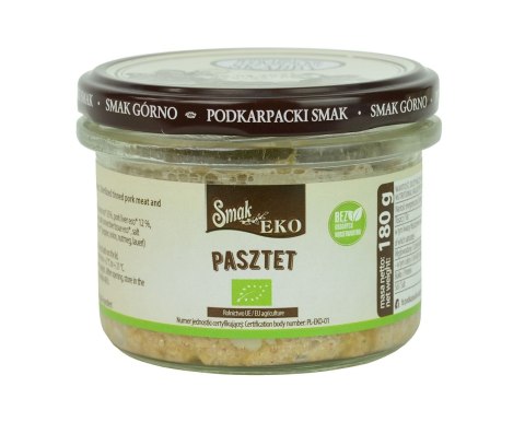 PASZTET BIO 180 g - SMAK EKO SMAK EKO (słoiki mięsne, smalec, pasztet)