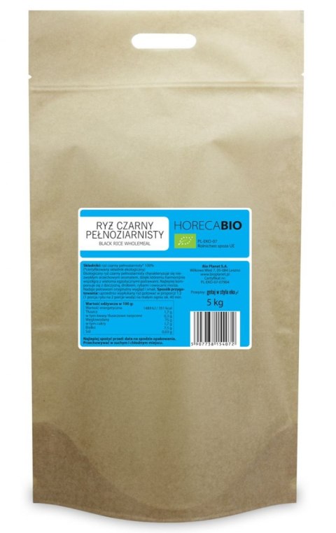 RYŻ CZARNY PEŁNOZIARNISTY BIO 5 kg - HORECA (BIO PLANET) HORECA BIO - pozostałe