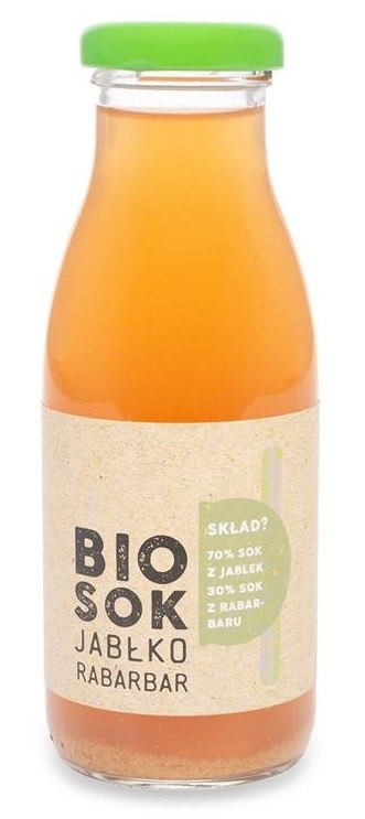 SOK JABŁKOWO - RABARBAROWY NFC BIO 250 ml - OWOCOWE SMAKI OWOCOWE SMAKI (soki)