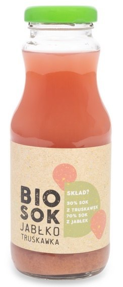 SOK JABŁKOWO - TRUSKAWKOWY NFC BIO 250 ml - OWOCOWE SMAKI OWOCOWE SMAKI (soki)