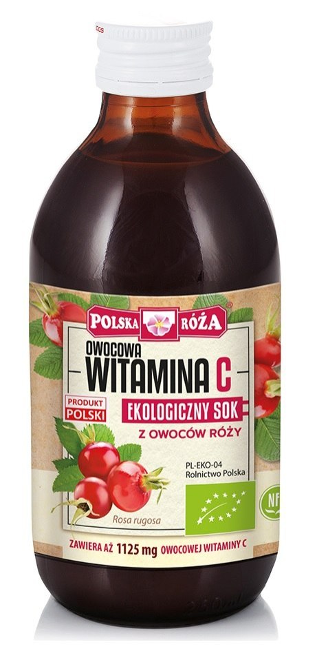 SOK Z RÓŻY NFC BIO 250 ml - POLSKA RÓŻA POLSKA RÓŻA (soki owocowe, syropy, shoty)