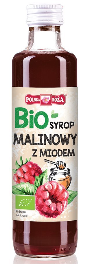 SYROP MALINOWY SŁODZONY MIODEM BIO 250 ml - POLSKA RÓŻA POLSKA RÓŻA (soki owocowe, syropy, shoty)