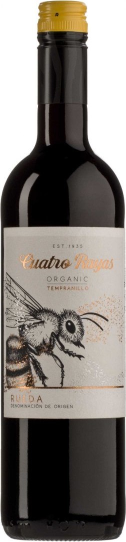 WINO CUATRO RAYAS TEMPRANILLO CZERWONE WYTRAWNE BIO 0,75 L (HISZPANIA) WINA - ZAGRANICZNE