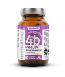 4BEAUTY NA SKÓRĘ, WŁOSY I PAZNOKCIE 60 KAPSUŁEK 27,12 g - PHARMOVIT (HERBALLINE) PHARMOVIT (suplementy diety)