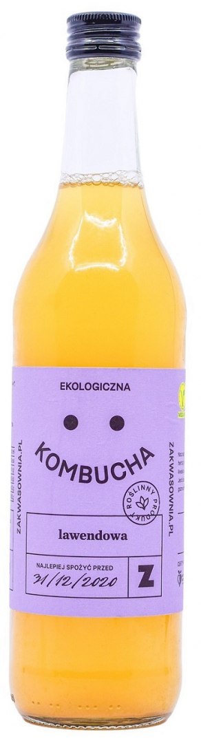 KOMBUCHA LAWENDOWA BIO 500 ml - DELIKATNA (ZAKWASOWNIA) DELIKATNA (Zakwasownia)