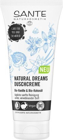 KREM POD PRYSZNIC NATURAL DREAMS WANILIA I OLEJ KOKOSOWY ECO 200 ml - SANTE SANTE (kosmetyki)