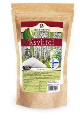 KSYLITOL 1 kg (TOREBKA PAPIEROWA) - PIĘĆ PRZEMIAN (FINLANDIA) PIĘĆ PRZEMIAN (produkty spożywcze)