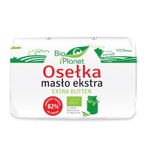 MASŁO EKSTRA OSEŁKA (82 % TŁUSZCZU) BIO 200 g - BIO PLANET BIO PLANET - CHŁODNICZE