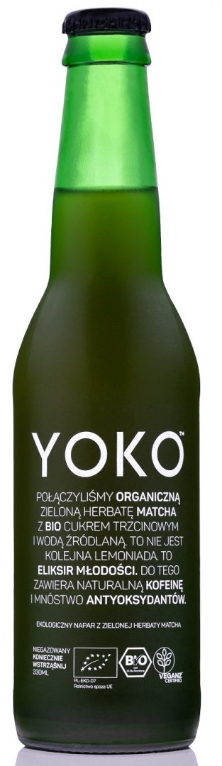 NAPÓJ Z ZIELONEJ HERBATY MATCHA BEZGLUTENOWY BIO 330 ml - YOKO VIGO YOKO (kombucha)