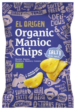 CHIPSY Z MANIOKU SOLONE BEZGLUTENOWE BIO 60 g - EL ORIGEN EL ORIGEN (chipsy)
